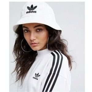 Adidas Originals White Bucket Hat